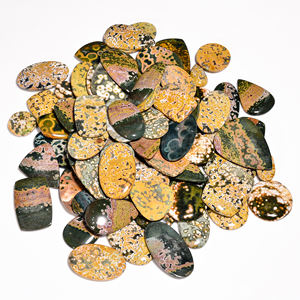 Venta al por mayor de piedras preciosas de jaspe natural del océano hermoso cabujón suelto en tamaños de forma mixta para hacer - Product Image 2