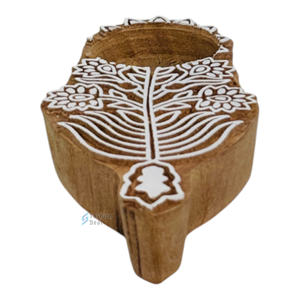 Smart Fashion Deal Wooden <b>Flower</b> Handmade Eco-Friendly Festival Tealight Holder (Without Tealight <b>Candle</b>) 2 Color Print - Product Image 4