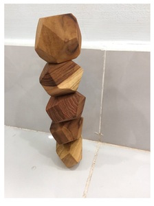 ของเล่นเพื่อการศึกษาสำหรับเด็กหินทำจากไม้ธรรมชาติของเล่นเพื่อการศึกษาสร้างสมดุล - Product Image 3