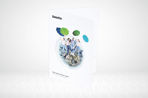 Folletos de impresión de bolsillo, logotipo de disfraz, offset y fabricante digital, folleto laminado de cartón a prueba de agua - Product Image 2