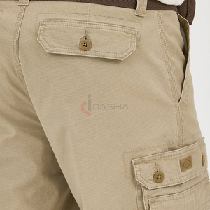 100% Cotton Twill <b>Shorts</b> Summer Breathable Solid Color Formal and Casual <b>Shorts</b> with Side Pockets Custom Logo Manufacturer - Product Image 2