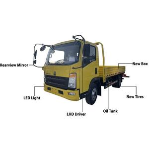 Nuevo Camión Mini Howo 4x4 de Una Sola Fila Diésel/Eléctrico con Transmisión Automática, Motor Cummins Euro 4, Chasis de Furgoneta Ligera con Valla Lateral Izquierda - Product Image 4