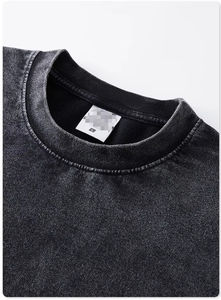 T-shirt pour homme en coton lourd de qualité supérieure, surdimensionné, vintage, cool, imprimé à l'acide, tendance, personnalisé, 100% coton - Product Image 4