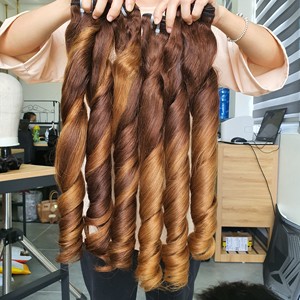 Extensions de cheveux humains vierges vietnamiens Remy, boucles Jerry, trame simple, 100 % non traités, compatibles avec toutes les couleurs de teinture - Product Image 6