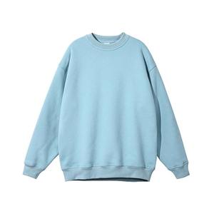 เสื้อสเวตเตอร์แบบสวมหัวคอกลมแขนยาวผ้าฝ้ายระบายอากาศได้สำหรับผู้ชายพิมพ์ลายว่างเปล่าคุณภาพสูง - Product Image 6