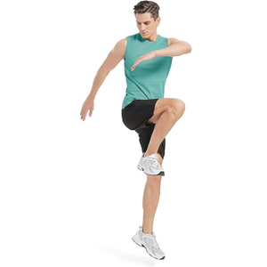 Haute qualité parfait pour Gym Fitness débardeur hommes et femmes entraînement col rond sans manches vêtements pour la course - Product Image 2
