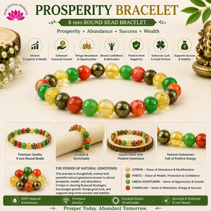 กำไลข้อมือคริสตัล 8 มม. ลูกปัดหินธรรมชาติ  ออกแบบเพื่อความมั่งคั่ง การศึกษา และความมั่นใจ - Product Image 6