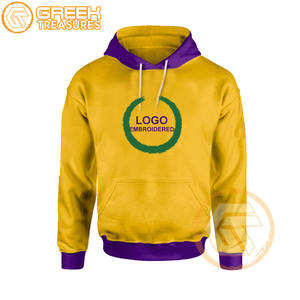 Sweat à capuche brodé en molleton de coton Omega personnalisé fraternité haute qualité grec Psi hommes sweats respirants sweats à capuche de sororité - Product Image 2