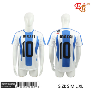 # เสื้อยืดเจอร์ซีย์ 10 ตัว (S M L XL)-72 ชิ้น/กล่อง ฟุตบอล - Product Image 1