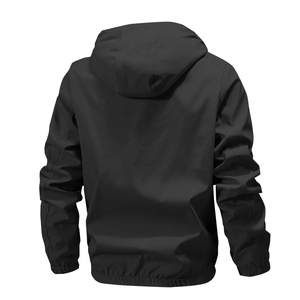 OEM Custom Logo Design Vintage <b>Mens</b> Regular Fit Solid Deep Grey Canvas Full Sleeve Winter <b>Jacket</b> Zipper <b>Fly</b> Hood BD - Product Image 2
