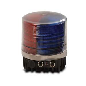 Lámpara de Advertencia Cilíndrica Vertex 104, Iluminación Exterior Automática Roja y Azul - Product Image 1