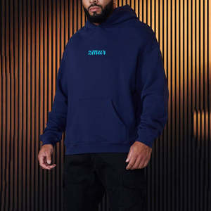 Sweats à capuche pour hommes sweat à capuche personnalisé en coton avec logo sérigraphié sweat-shirt surdimensionné en polyester pull-over à capuche fabriqué au Pakistan - Product Image 4