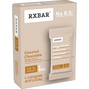 RXBAR <b>Protein</b> Bars, 12g <b>Protein</b>, Gluten Free Snacks, Coconut Chocolate (6 Boxes, 30 Bars) - Product Image 6