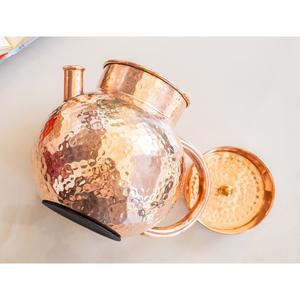 IndianArtVilla Pichet en cuivre pur au design martelé Pichet pour le service pour la maison et le restaurant-1650 ML - Product Image 3