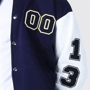 <b>Men's</b> Letterman <b>Jacket</b> <b>for</b> <b>Baseball</b> and University Varsity Stand Collar Winter Design 100% Cotton Plus Size - Product Image 3