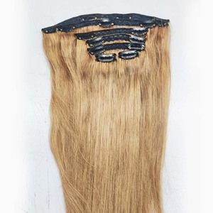 Extensions de cheveux indiennes à clipser, douces et épaisses, en cheveux Remy, 100g, mèches de cheveux de temple, prix de gros - Product Image 5