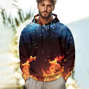 เสื้อฮู้ดดี้สีดำล้วนสำหรับผู้ชายขายส่ง และเสื้อสเวตเชิ้ตแบบ sublimation เสื้อฮู้ดดี้เปล่า unisex สำหรับพิมพ์ลายทั่วตัว เสื้อฮู้ดดี้แบบสั่งทำพิเศษ - Product Image 1