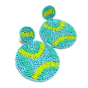 ต่างหูลูกปัดปักลาย งานฝีมือคลาสสิกจากอินเดีย JAVED HANDICRAFTS ของขวัญวันวาเลนไทน์ ต้อนรับปีใหม่ - Product Image 4