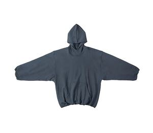 Haute qualité unisexe coton sweat pull en gros hommes à capuche épais goutte épaule coupe ample couleur unie automne hiver - Product Image 3