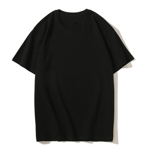 Camiseta de Cuello Redondo Ajustada de 230G para Hombre y Mujer, Color Sólido, a la Moda, con Logotipo Personalizado OEM, Precio de Fábrica China Bangladesh - Product Image 3