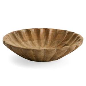 Tazón de madera de diseño clásico para servir ensalada, arroz y cena, ecológico con mango decorativo para fiestas - Product Image 2