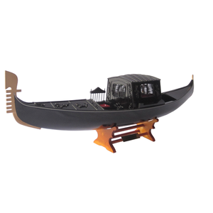 Gondole avec toit Bateaux en bois Modèle réduit Artisanat traditionnel pour la décoration intérieure comme meuble ou boîte cadeau - Product Image 4