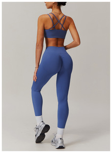 Soutien-gorge de sport pour femmes à impact élevé Ensembles de yoga et de fitness avec élastique personnalisé en gros - Product Image 2