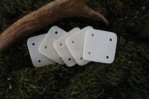 Cartes de tissage d'os Boutons de manchette polis et sculptés - Product Image 4