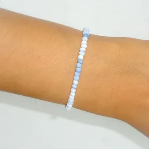 Blue Opal Kralen Crystal Armbanden 925 Zilveren Sluiting Kreeft Lock Natuurlijke Edelsteen Sieraden Sieraden Groothandel Lot Handgemaakte Maken