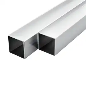 Square aluminum tube made in Vietnam used for construction and industry