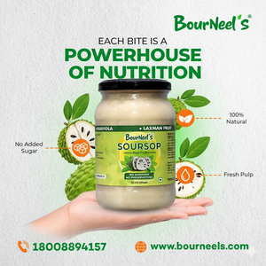 Pot de pulpe de fruit de corossol 500GM Graviola Laxman Phal sans additifs sans conservateur super fruit vitamine C - Product Image 3