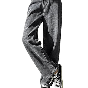 Nouveau femmes Baggy Denim pantalon Style américain taille haute gris couleur Vintage Jean pantalon femmes décontracté ample jambe large Vintage jean - Product Image 6