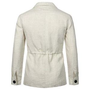Exclusive Wholesale Customizable High Street Canvas Safari Jackets 100% Cotton Eco-friendly <b>Men's</b> Front Premium Designer Service - Product Image 5