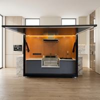 Kit de cuisine à assembler soi-même, cuisine extérieure, station BBQ modulaire préfabriquée à faible coût pour l'amélioration individuelle de la maison