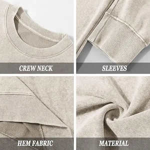 Sweat-shirt d'hiver pour homme de qualité supérieure, à manches longues, délavé à l'acide, imperméable, coupe-vent, respirant, en polaire, écologique, personnalisable - Product Image 6