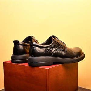 Chaussures décontractées légères avec semelle absorbant la transpiration et structure flexible, chaussures de tous les jours pour hommes, chaussures en cuir - Product Image 3