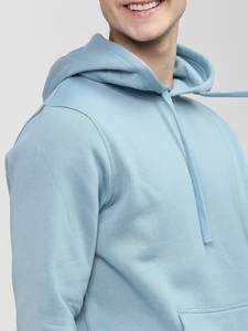 Sweat à capuche en coton uni avec logo personnalisé, tricot de haute qualité, polaire respirant, lourd, sweat à capuche d'hiver, logo sur le devant, unisexe - Product Image 6