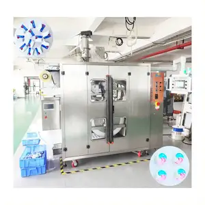 Máquina automática de envasado de cápsulas de detergente en polvo para lavar platos