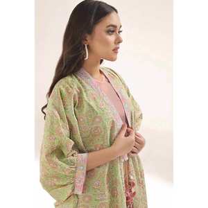 Camisa de Lino sin Costuras con Estampado Dorado SL-42034 B, Transpirable, con Estampado Floral, Elemento de Moda - Product Image 2