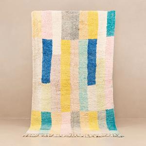 Tapis en laine pure au design moderne noué à la main, tapis en laine marocaine par ART INDIA TEX - Product Image 2