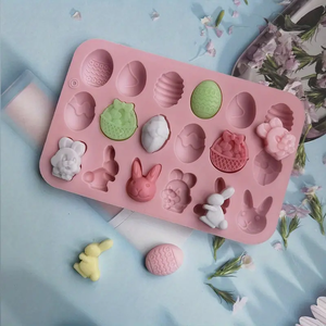 Silicone 18 Même Oeuf <span class=keywords><strong>De</strong></span> Pâques Lapin Bonbons <span class=keywords><strong>Chocolat</strong></span> Moule Cuisine À La Main <span class=keywords><strong>Maison</strong></span> Gâteau Accessoires Outil - Product Image 6