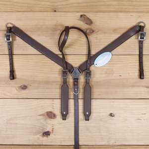 High Quality 10" 18" Western Pleasure Trail Soft Natural Leather Customized Color Horse Saddle Tack Set - Product Image 5