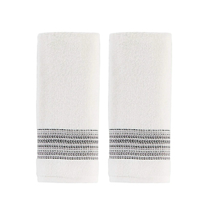 Super Soft White Cotton Bath <b>Towels</b> <b>Set</b> Fluffy Woven Solid Color Rectangle Home Use Machine Wash Adult Size Bath <b>Towels</b> - Product Image 3