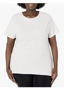 Custom Logo Embroidered Women Plus Size Short Sleeve Crew Neck Tee Bangladesh Factory Wholesale New Arrival Casual Tops - Product Image 4