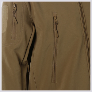 Veste coupe-vent avec épaisseur standard avec fermeture à glissière Motif imprimé sur les vestes en coton/polyester - Product Image 5