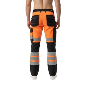 กางเกงทำงานคุณภาพสูง น้ำหนักเบา สั่งตัดได้ตามต้องการ ขายส่ง ชุดทำงานแบบมองเห็นได้ชัดเจน พร้อมกระเป๋าบุสะท้อนแสง กางเกงกันน้ำ - Product Image 3