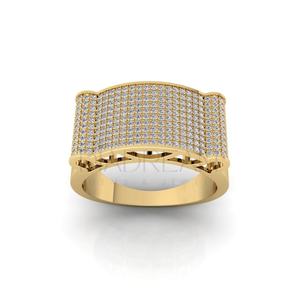 Bague personnalisée en argent sterling 925 brillant pour homme avec diamant cultivé par Leb pour les fêtes d'anniversaire et de mariage - Product Image 5