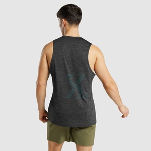 Débardeur de gymnastique sans manches professionnel pour hommes 100% coton séchage rapide respirant tricoté populaire en gros OEM taille débardeur pour hommes - Product Image 2