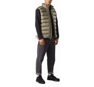 2025 nuevo Otoño Invierno ligero Color personalizado acolchado abajo chalecos transpirables hombres cremallera estilo Puffer chalecos al por mayor - Product Image 5