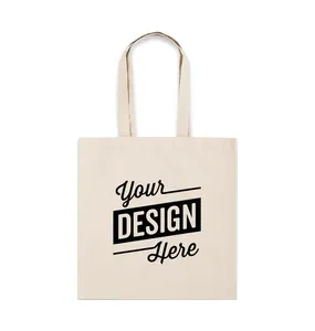 Pamuk kanvas plaj çantası en kaliteli sepet alışveriş çantası özel yapılmış güvenilir pazar fiyat kökenli hindistan